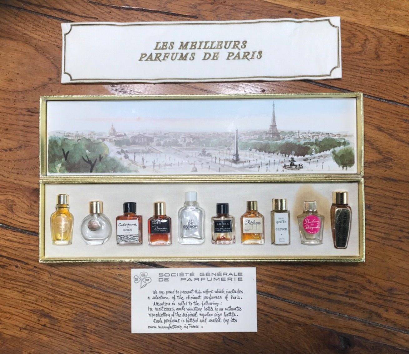 LES MEILLEURS PARFUMS D PARIS VINTAGE 10 bottles