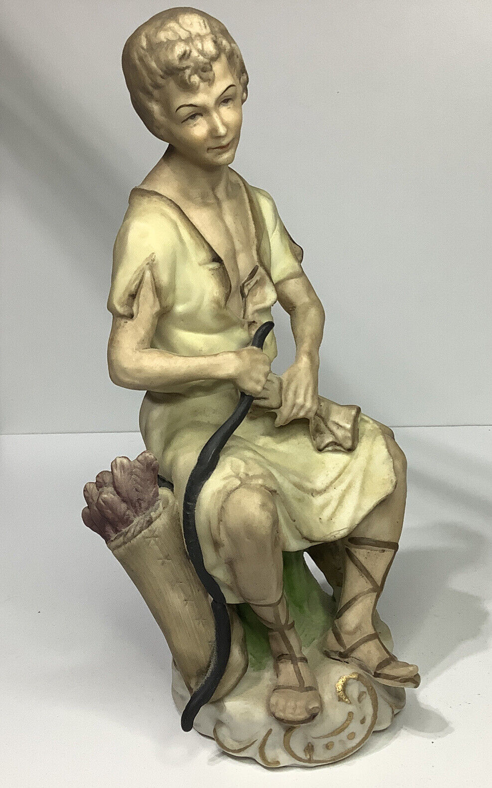 Vintage Arco Fine Quality Made in Japan | Roman Man with Bow & Arrows Figurine