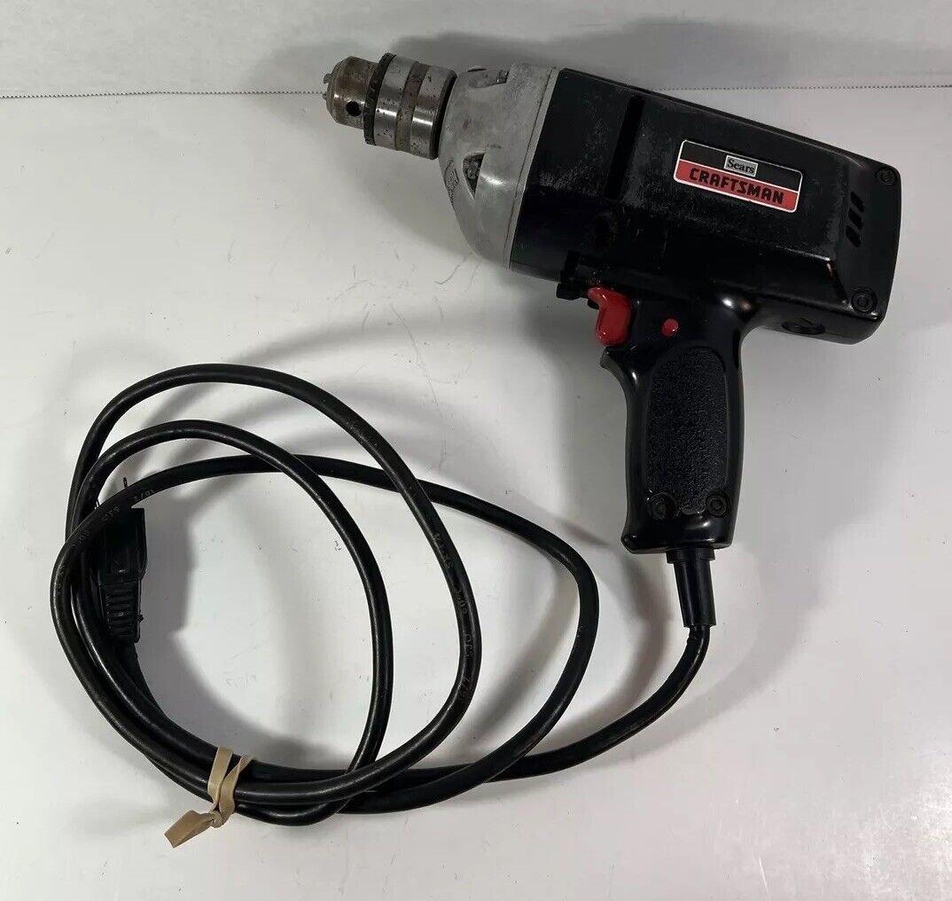 Sears CRAFTSMAN  3/8” Drill 315.11480 Variable Speed Corded Electric Vintage