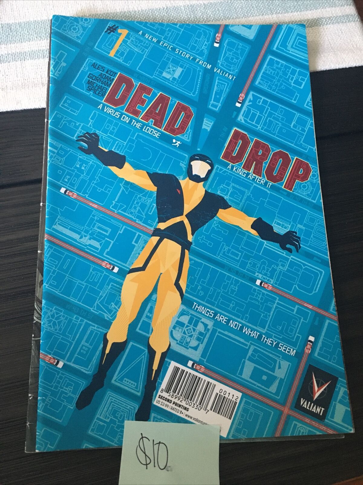 DEAD DROP #1 COVER A VALIANT COMICS ALES KOT 2015 - NM