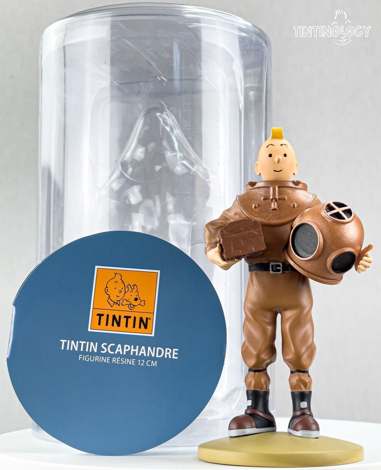 Tintin Figurine Moulinsart 42229: Tintin Diver 12cm Herge Officielle Figure 65 M