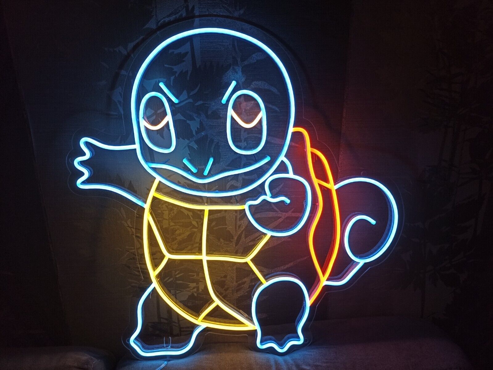Squirtle Neon Sign led size 30 inch