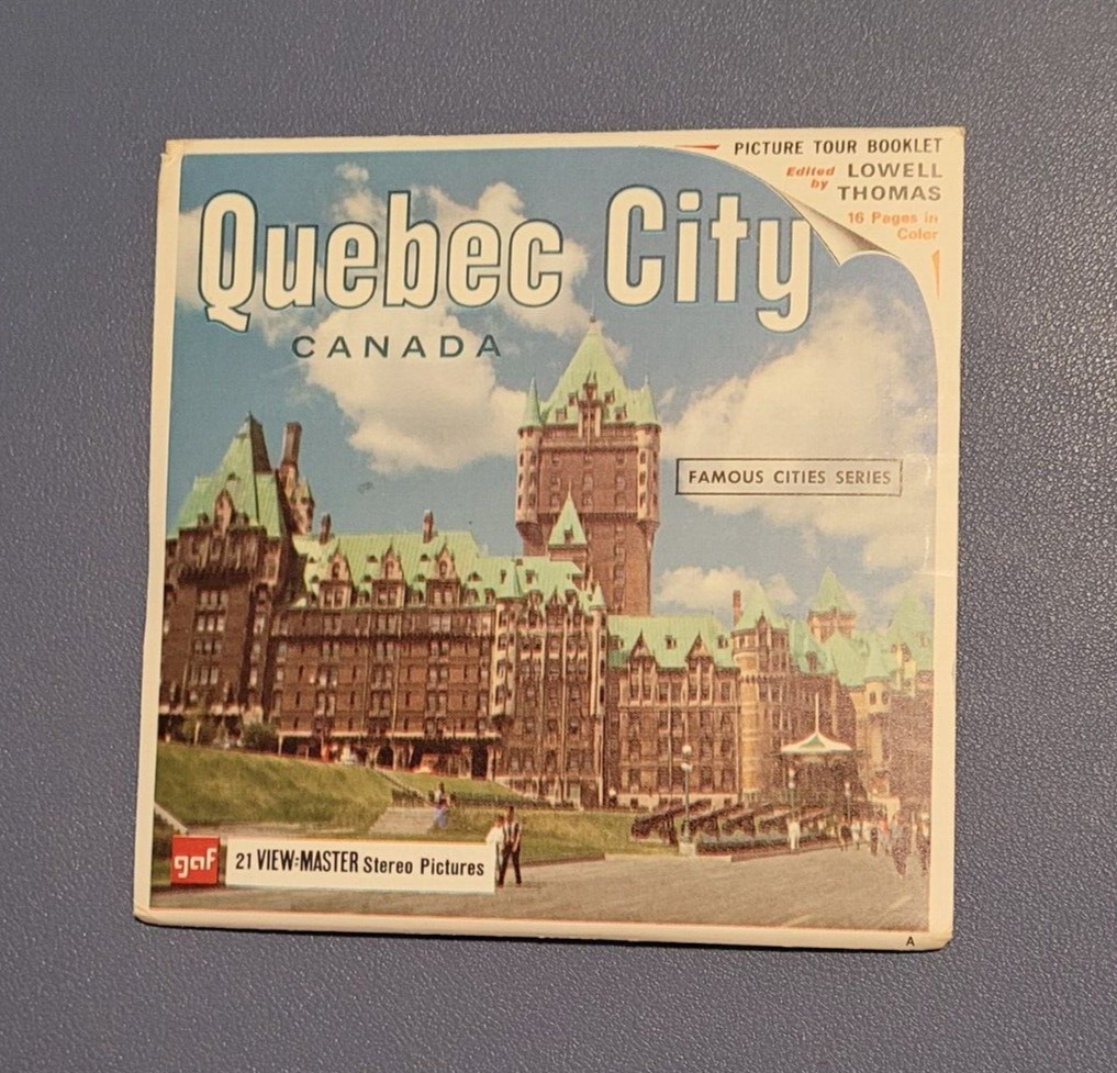 Vintage Gaf A050 Quebec City Canada view-master Reels Packet Reel Set of 3