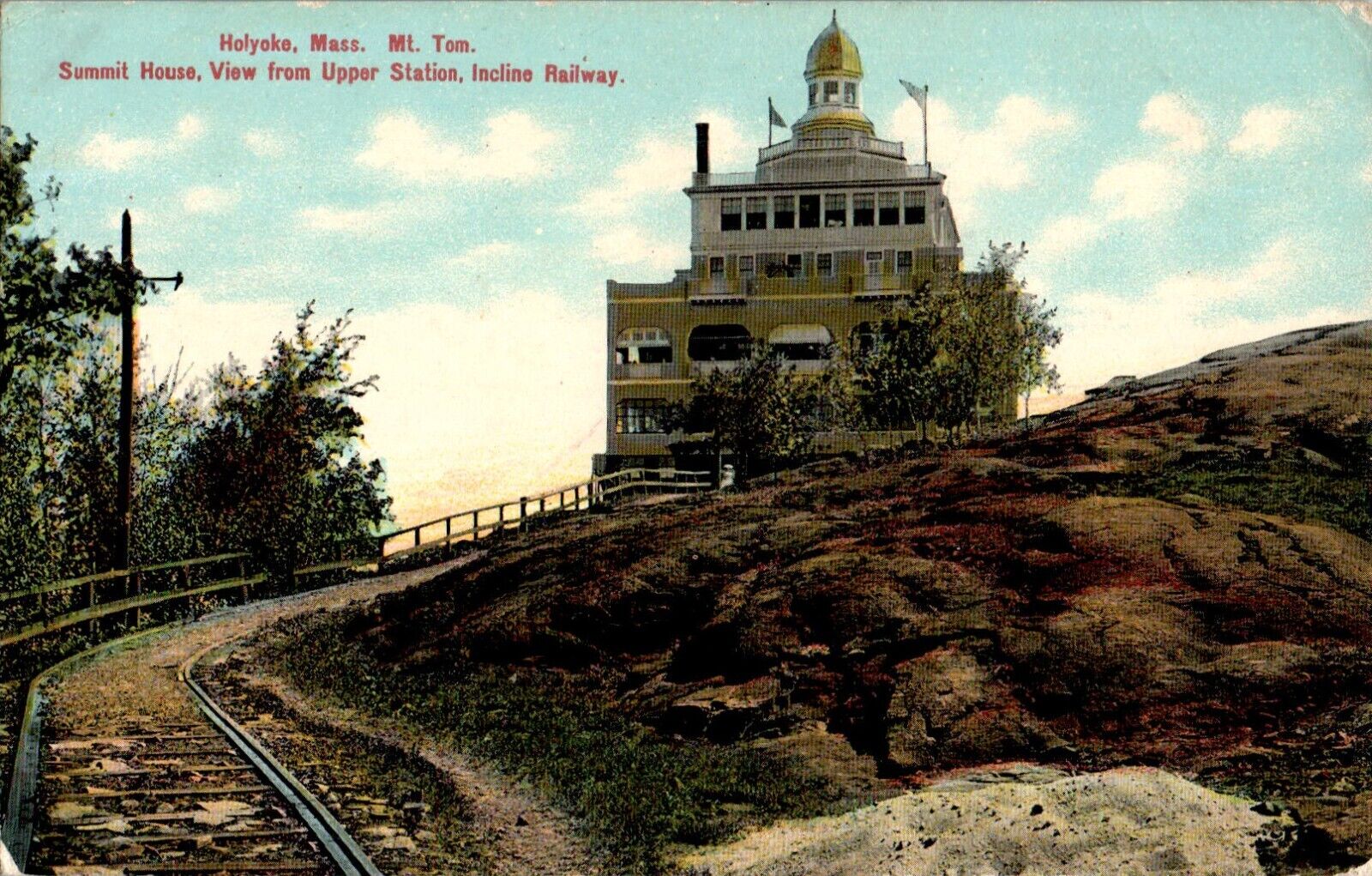Summit House, Upper Station, Mt. Tom Incline Railway, Holyoke, Massachusetts MA