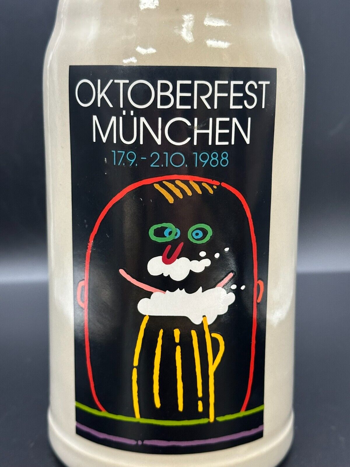 Oktoberfest Munchen 1988 Rastal 1 Liter beer Stein Germany