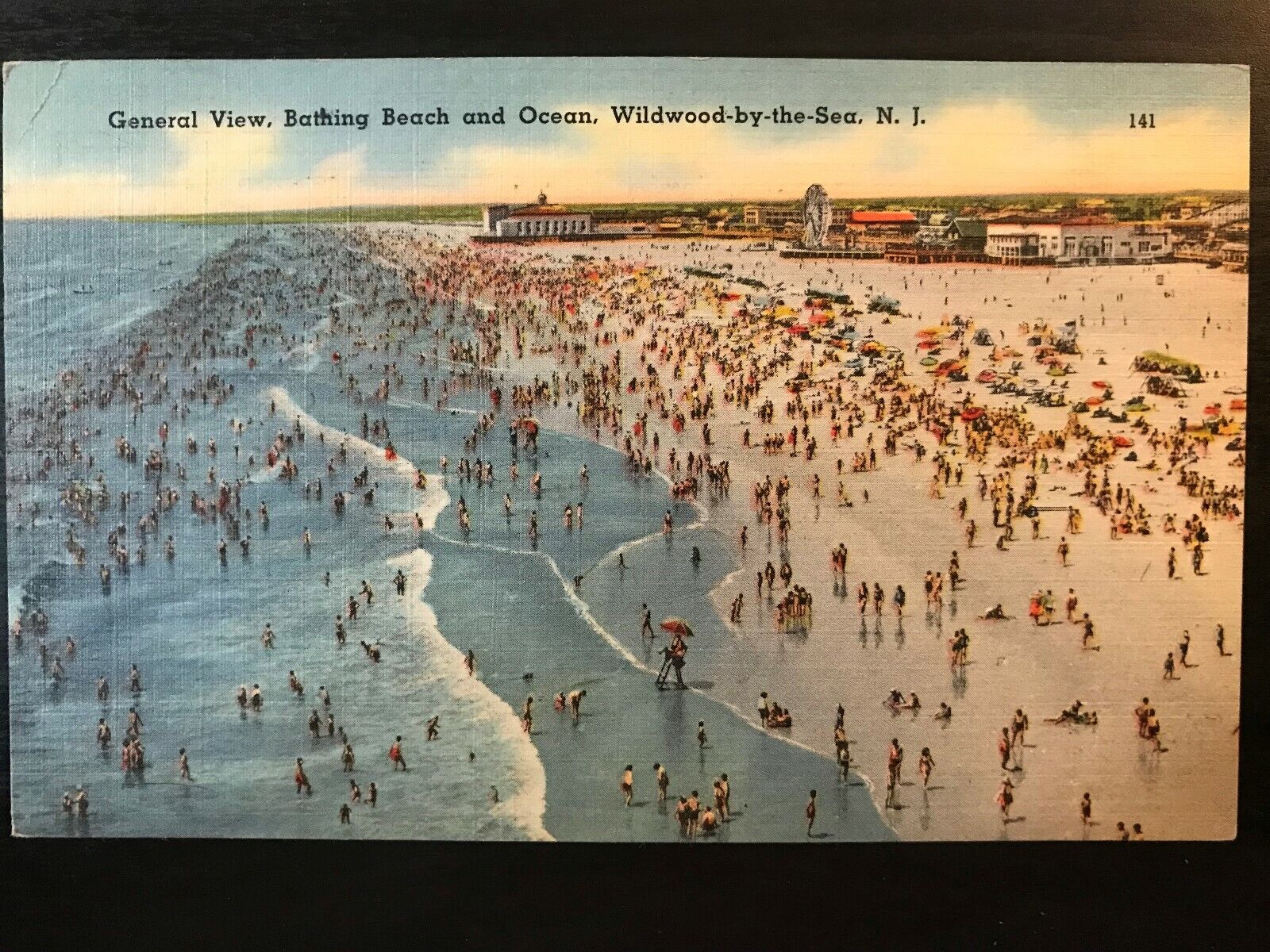 Vintage Postcard 1956 Beach & Ocean Wild-Wood-by-the-Sea, New Jersey (NJ)