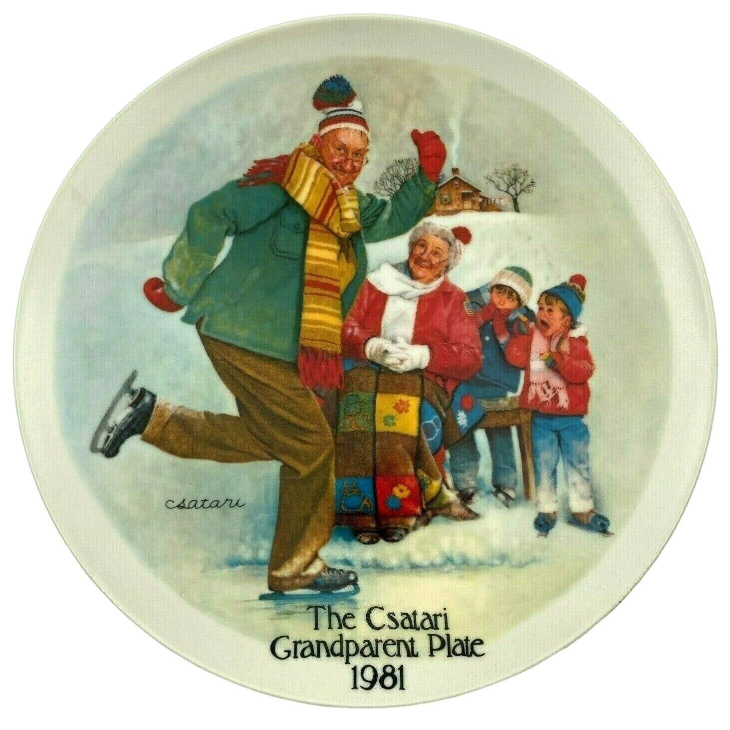 1981 Csatari Grandparent Series Plate \