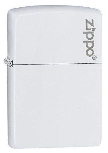 Zippo Z-00214ZL Lighter, Durable White Matte Finish, Color Image, Classic Win...