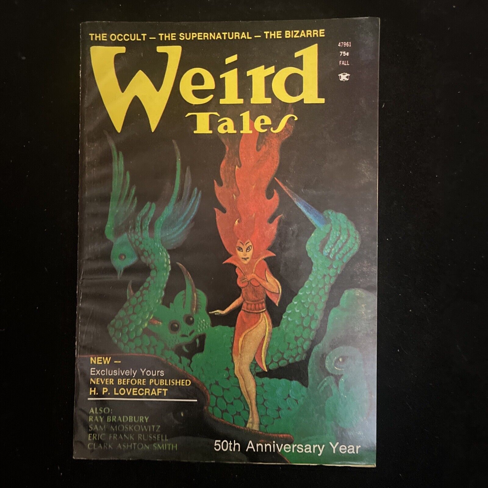 Weird Tales-Fall 1973-Occult-supernatural-bizarre pulp tales-H.P. Lovecraft-VG