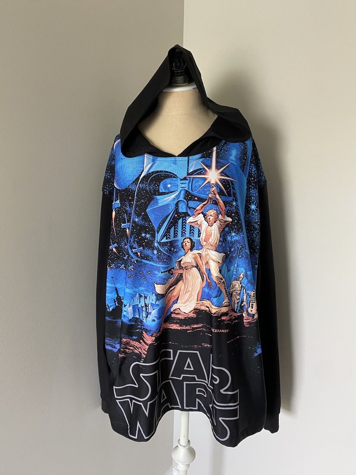 NWOT Black Milk Clothing Star Wars A New Hope Poster Art Fleece Lined Hoodie 2XL