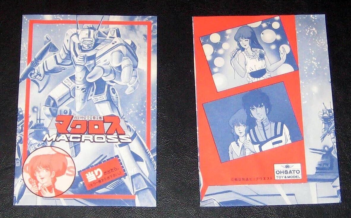 MACROSS Trading Card Wrapper ROBOTECH 1984 Japan NICE SHAPE Robot