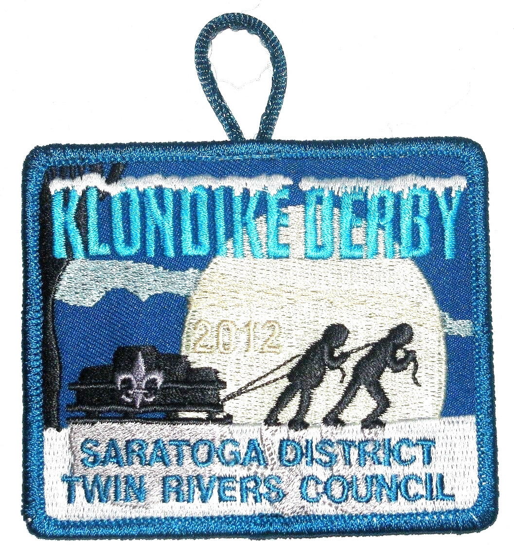Twin Rivers Council (NY) 2012 Saratoga Dist Klondike Derby Pocket Patch  BSA