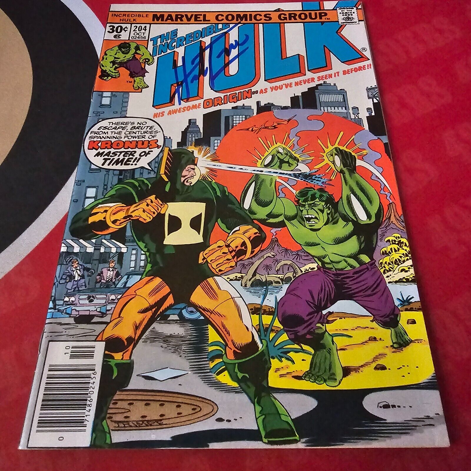 The Incredible Hulk #204 Marvel Comics 1976 Herb Trimpe AUTO