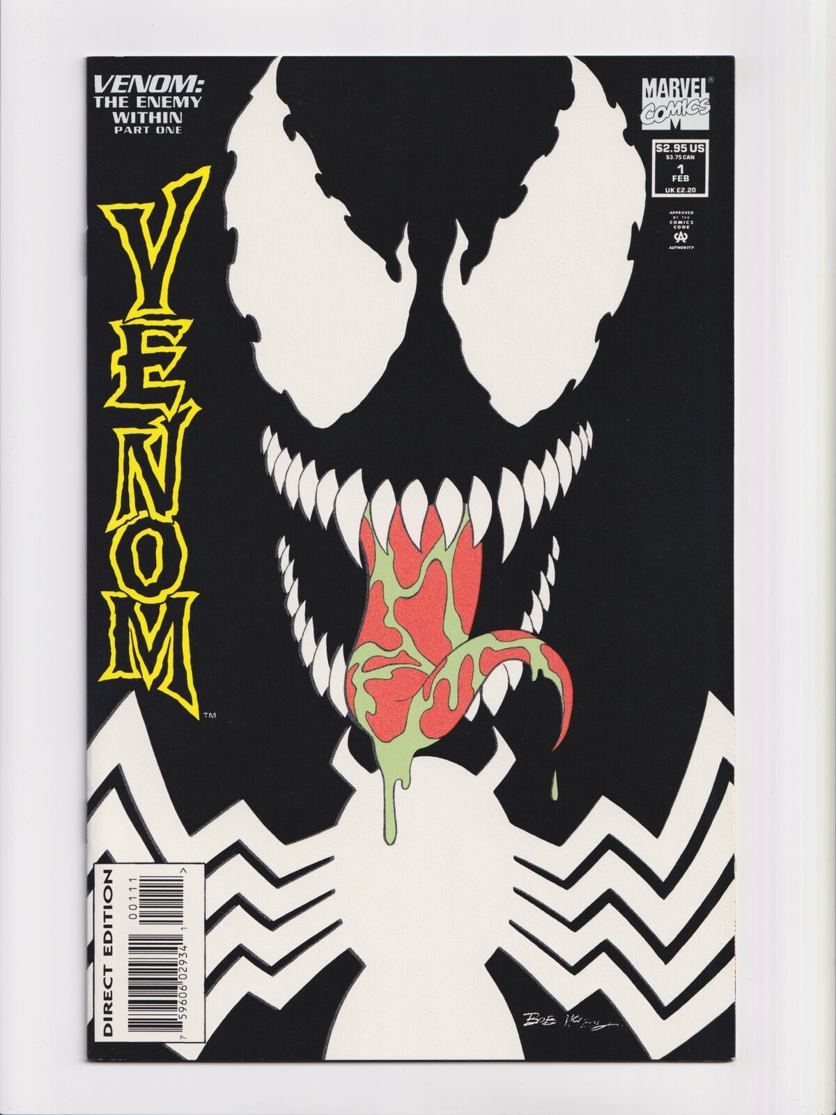 Venom: The Enemy Within #1 Marvel 1994 Series Glow in the Dark Cover NM+ 9.6 9.8