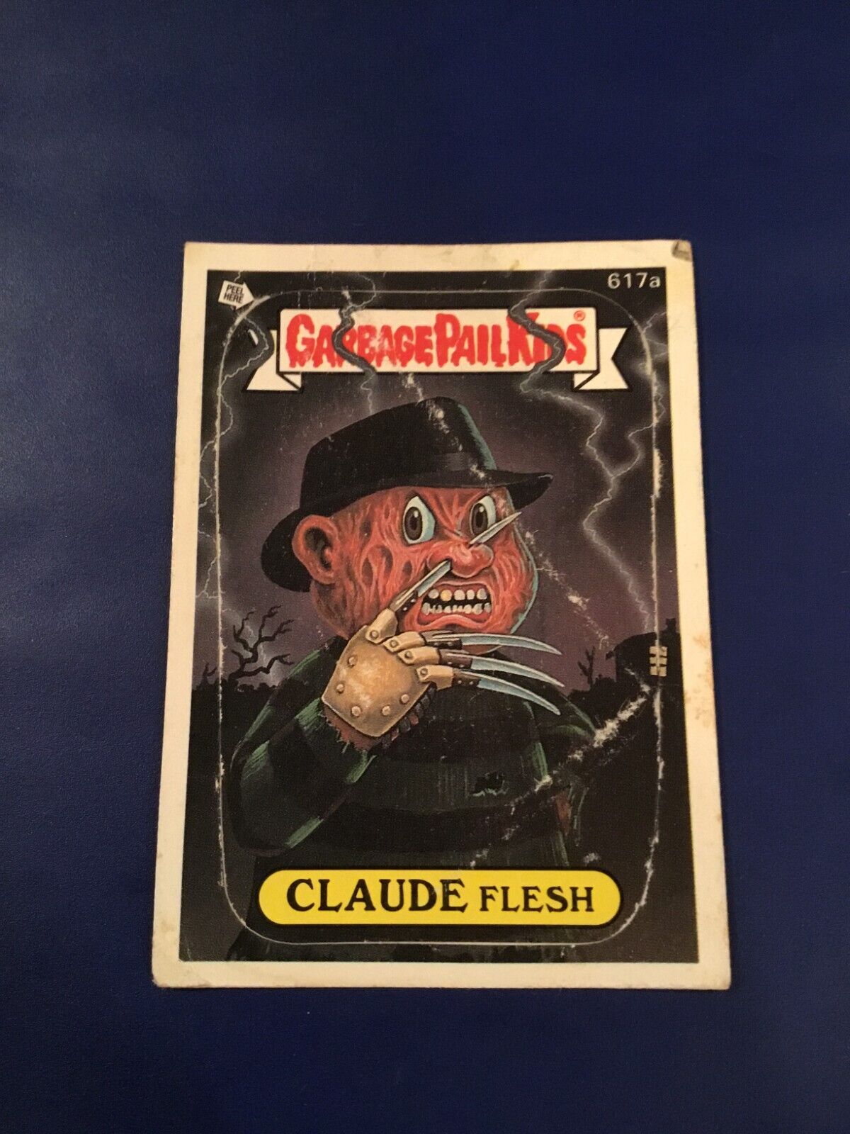 1988 Topps Garbage Pail Kids #617a CLAUDE FLESH Original Series 15 GPK FAIR-GOOD