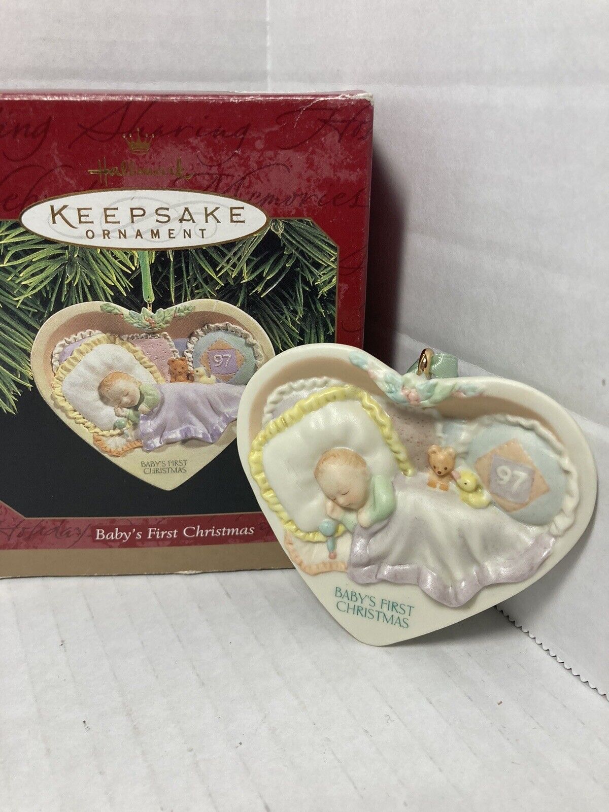 Vintage 1997 Hallmark Keepsake Ornament  \'Baby\'s First Christmas\' Boxed EUC
