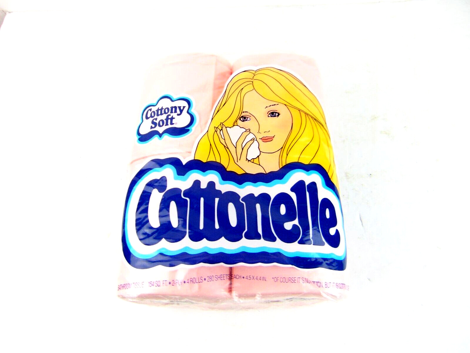 Vintage 1977 Cottonelle Pink Bathroom Tissue 4 Roll Pack