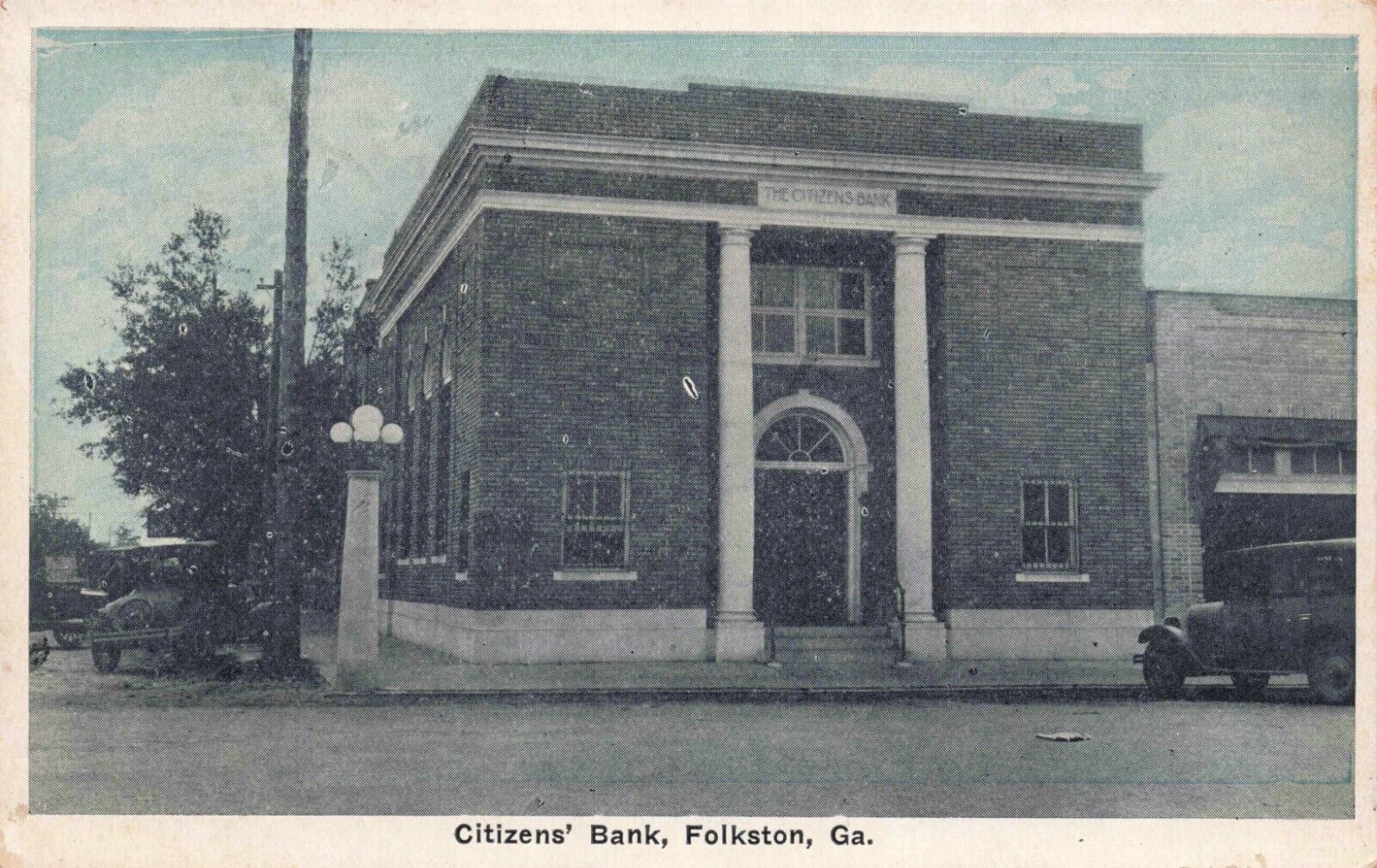 GA-Folkston, Georgia-View of the Citizens\' Bank c1920\'s