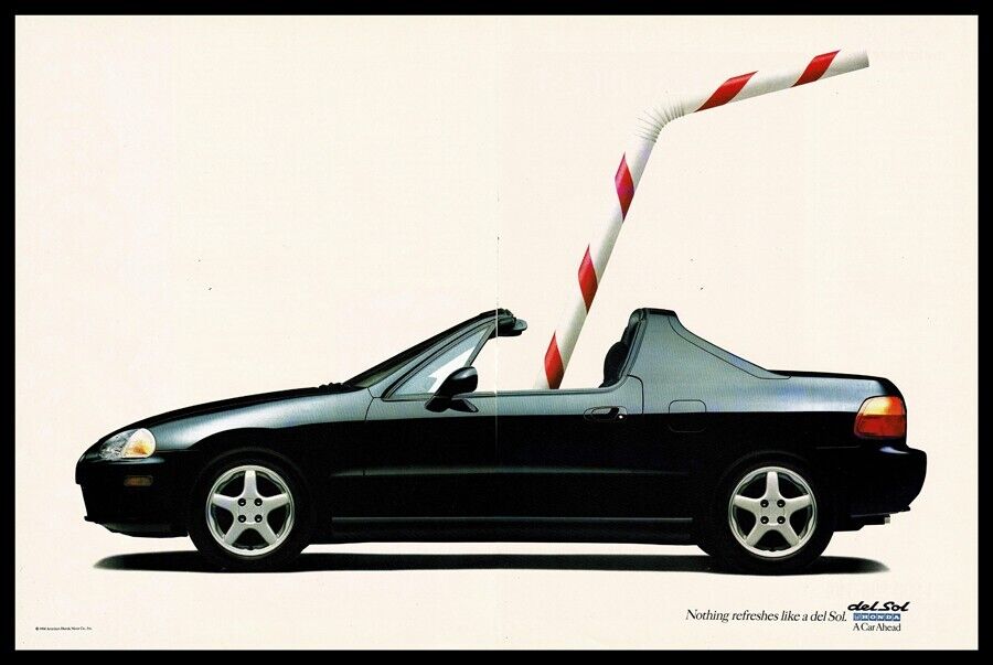 1994 Honda Del Sol Original Magazine Ad