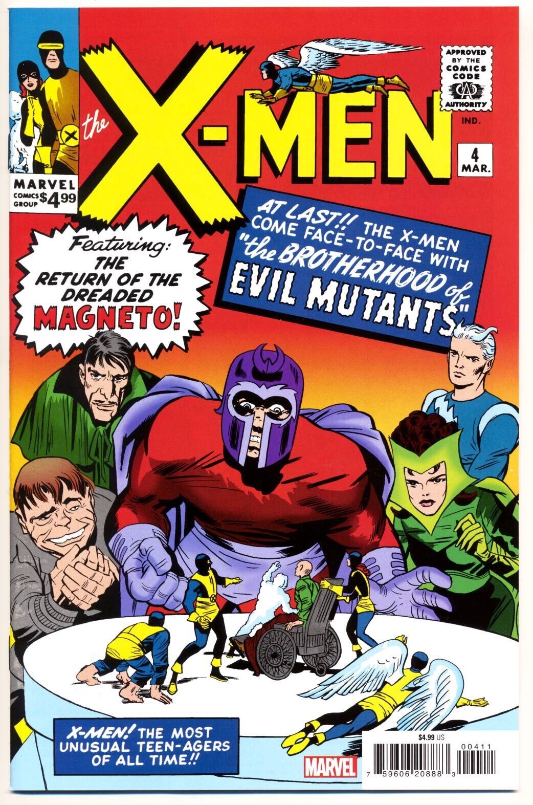 X-MEN #4 NM, Facsimile Edition, Stan Lee, Jack Kirby, Marvel Comics 2024