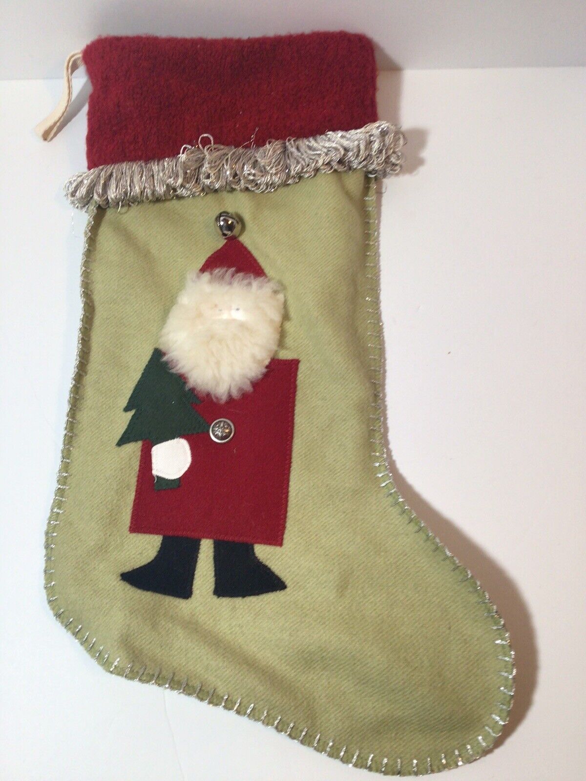 Woof And Poof Christmas Stocking~  Santa
