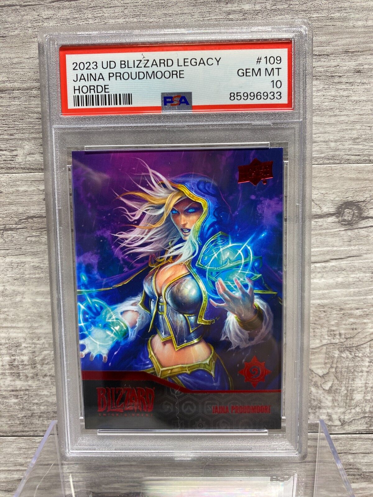 2023 Upper Deck Blizzard Legacy Collection 109 Horde Red Jaina Proudmoore PSA 10