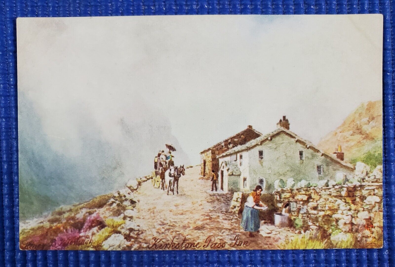 Vintage Kirkstone Pass Inn Cumbria United Kingdom Tuck\'s Oilette Postcard