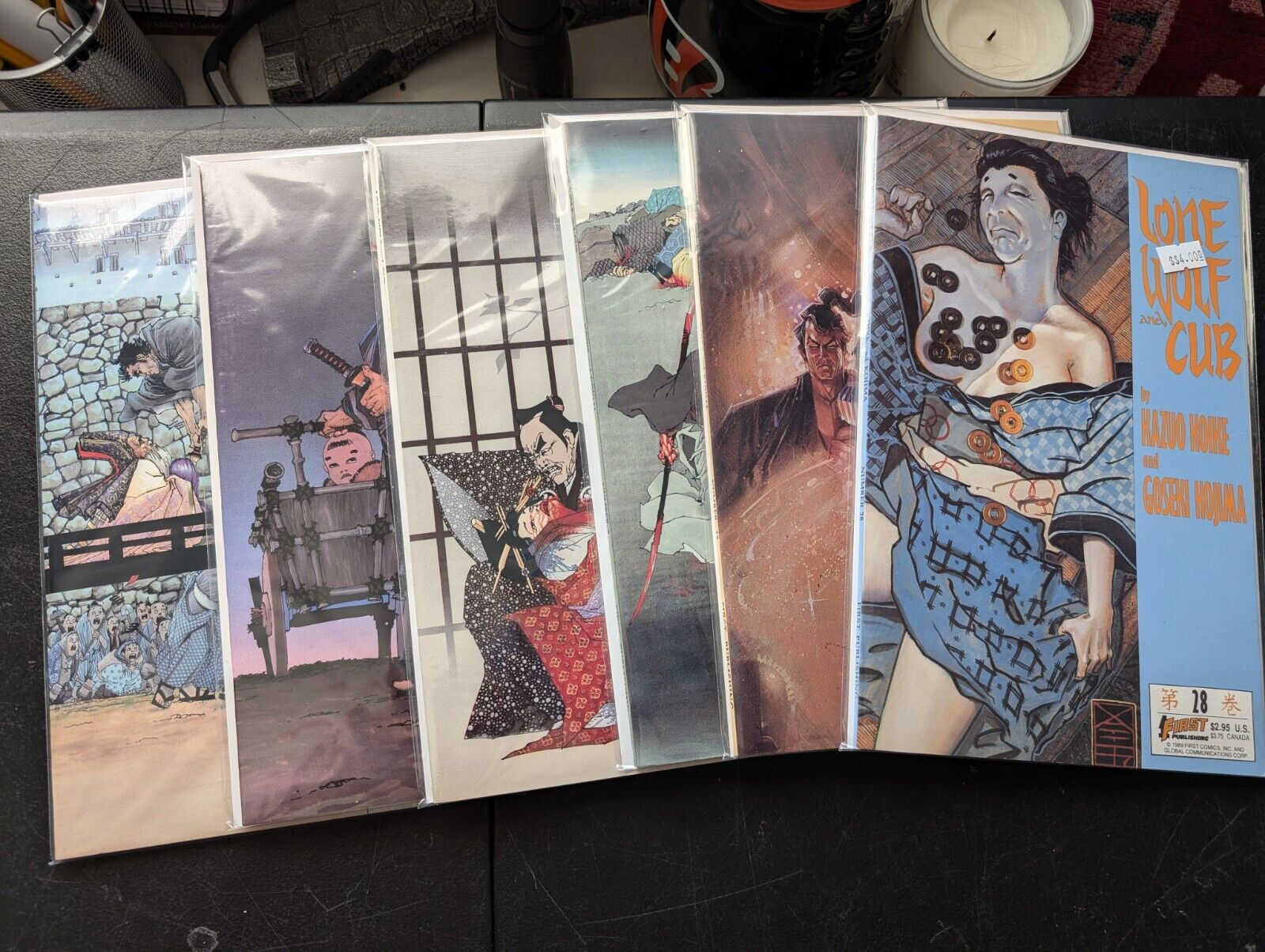LONE WOLF AND CUB LOT #3, #5, #6, #7, #13, #28 FIRST COMICS HIGH GRADE