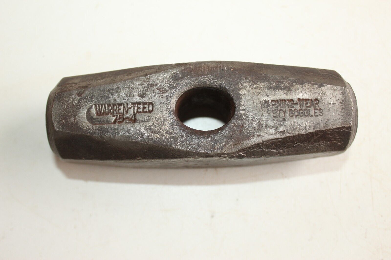 k) Vintage blacksmith sledge hammer head ~ WARREN-TEED No.75-4
