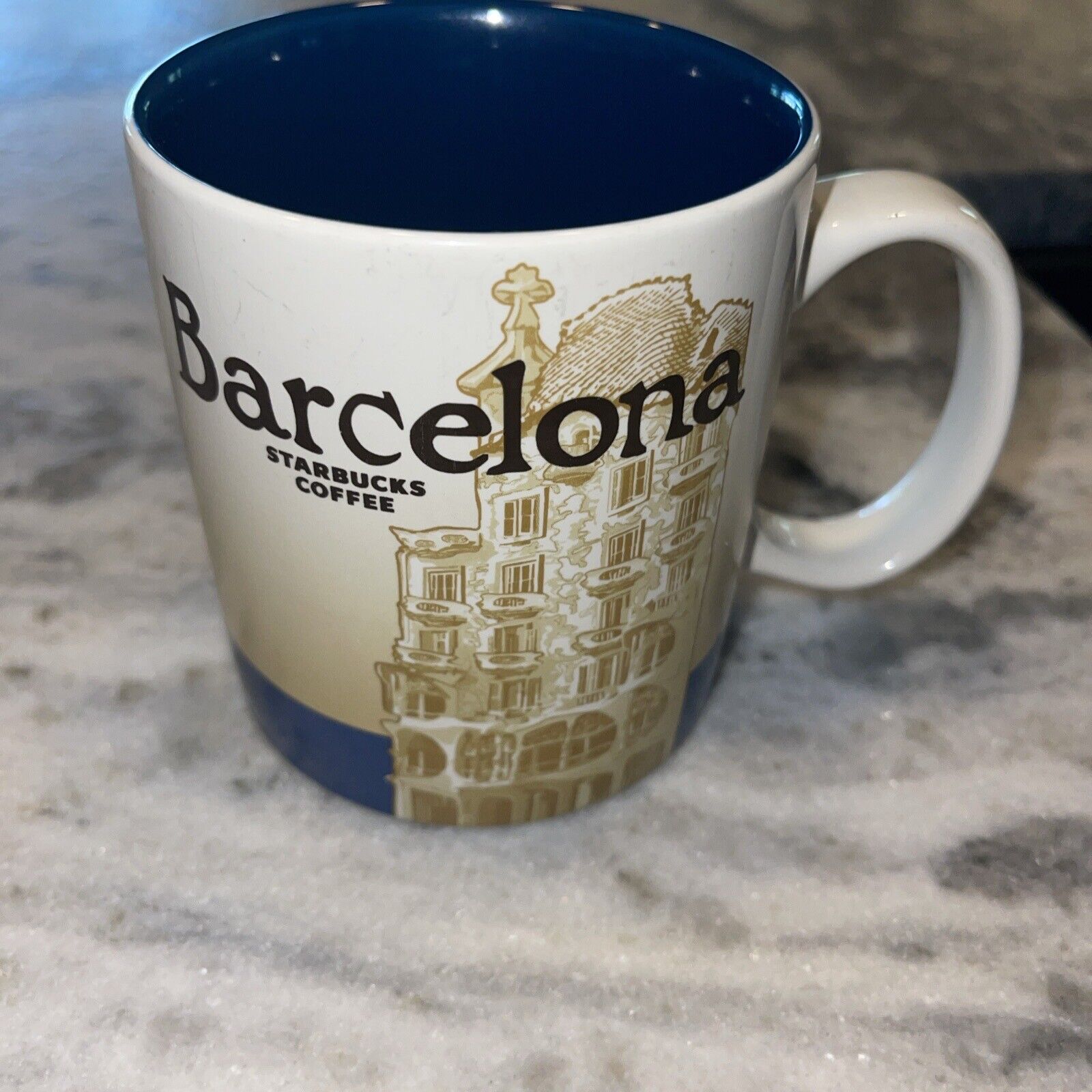 Starbucks Barcelona Coffee Mug 16 oz Global City Icon Collectors Series 2015