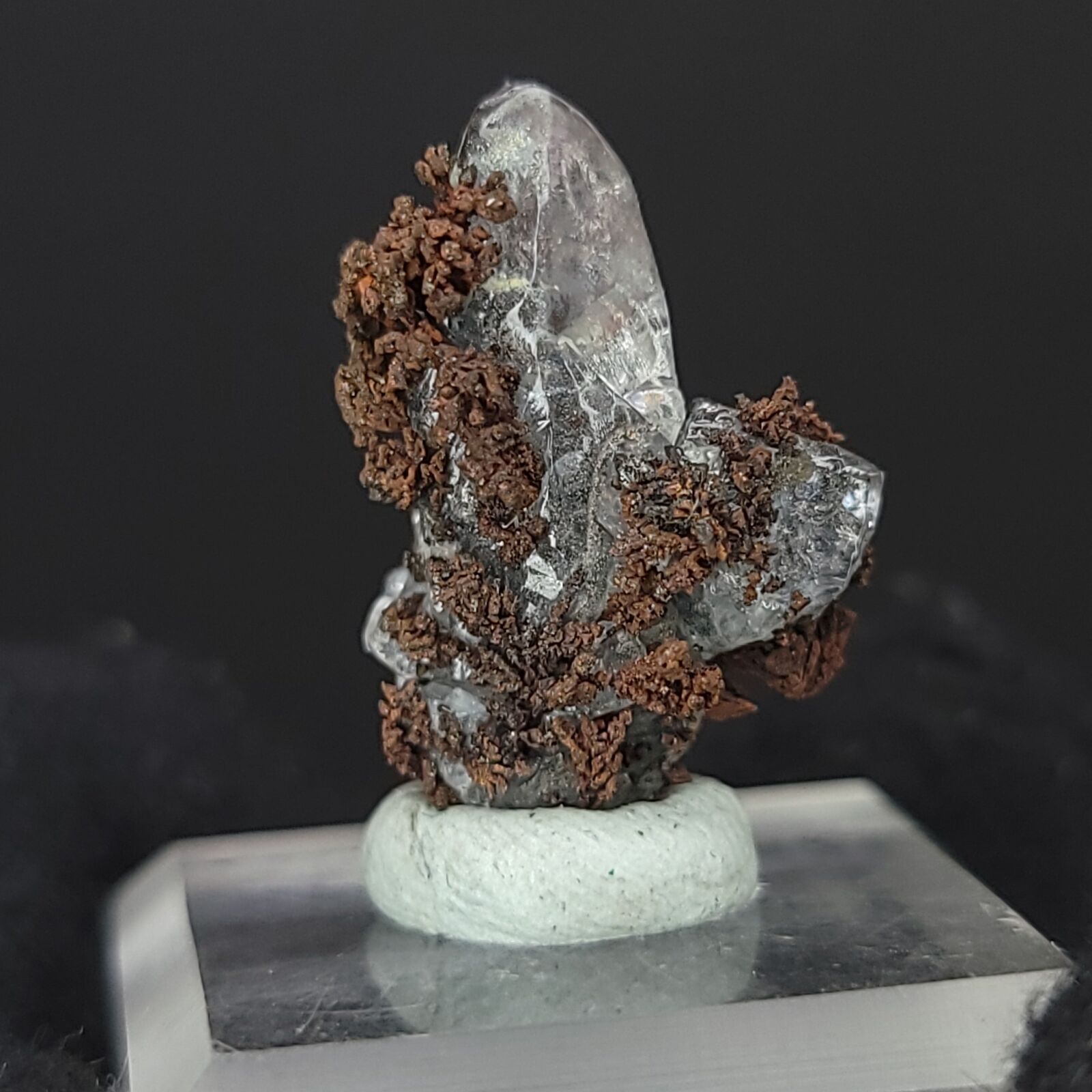 Calcite with Dendritic Native Copper from Mexico. 2.97g
