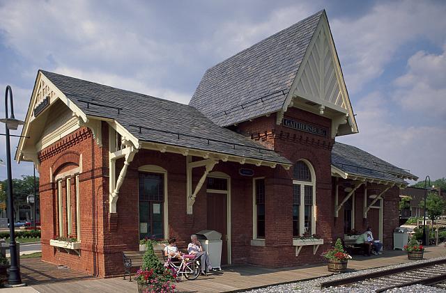 Historic Train Station,Gaithersburg,Maryland,MD,America,Carol Highsmith,c1995