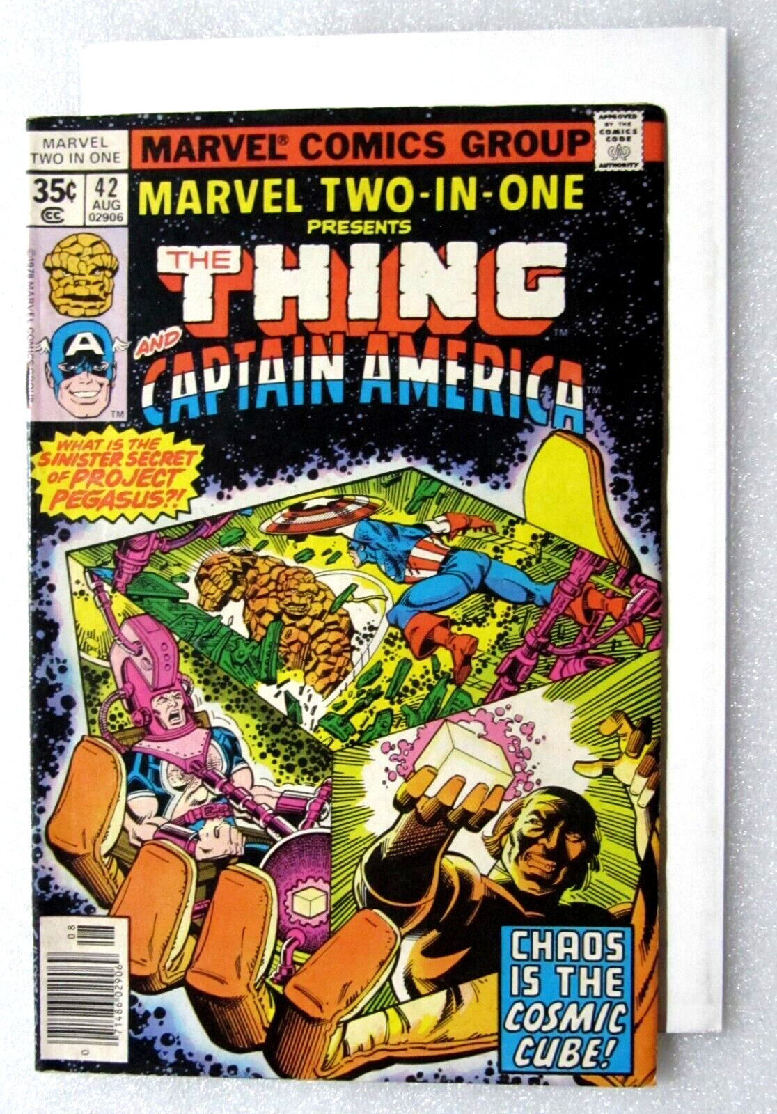 MARVEL TWO IN ONE #42 THING CAPTAIN AMERICA WUNDARR 1978 BRONZE AGE MARVEL COMIC