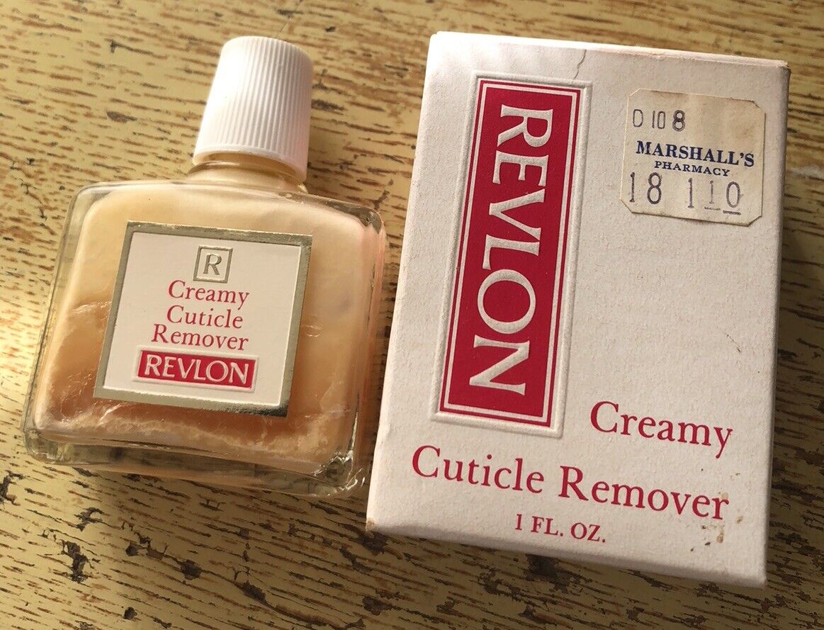 Revlon Creamy Cuticle Remover 1 Fl Oz Bottle Movie Prop With Box 1980s