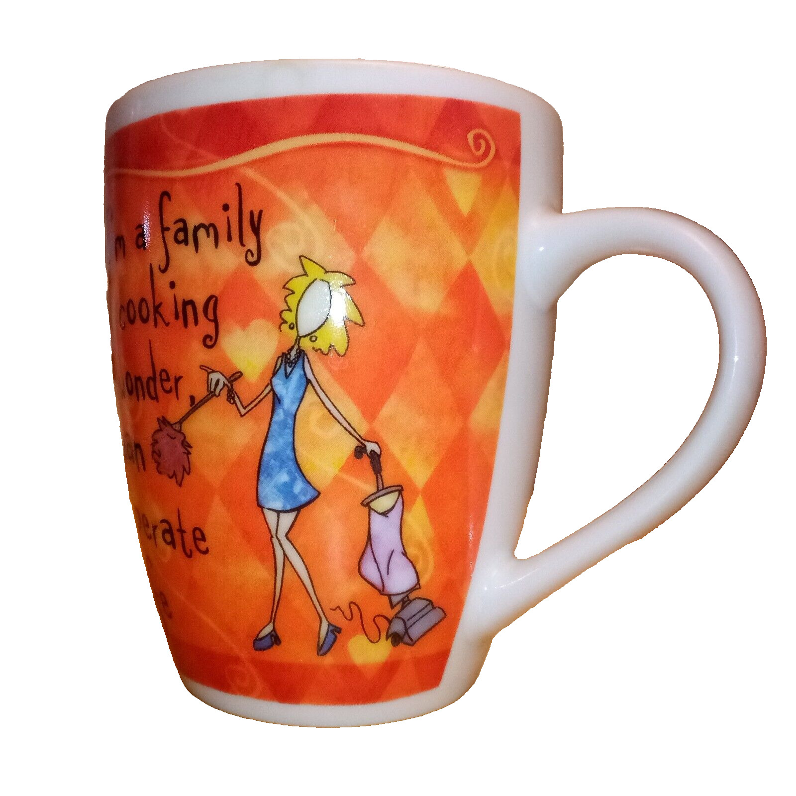 History & Heraldry Domestic Diva Coffee Mug/Cup Fine Porcelain - Honoring Mom