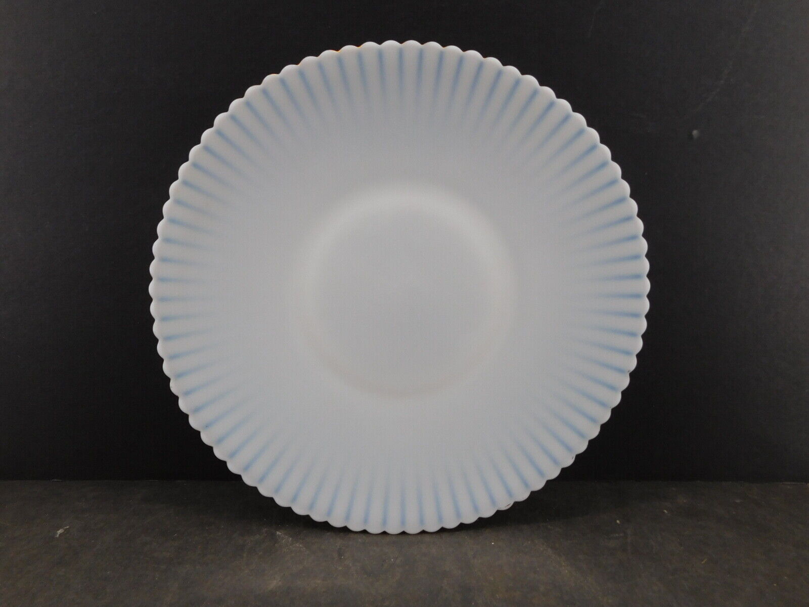 MacBeth Evans Petalware Monax Milk Glass White 10 3/4\