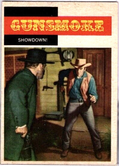 Topps 1958 Western TV Card #10 Showdown Matt Dillon, vintage non-sports card 2nd