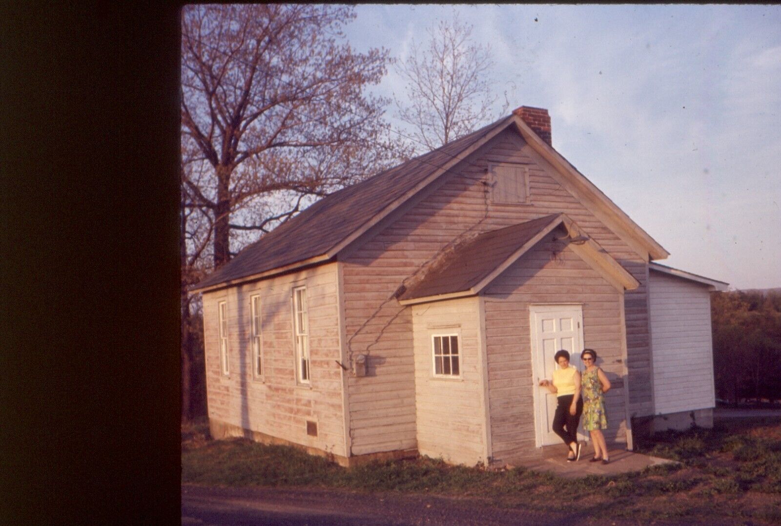 35mm Kodachrome -Historic buildings-one room schoolhouse -1969 Kodak slide.