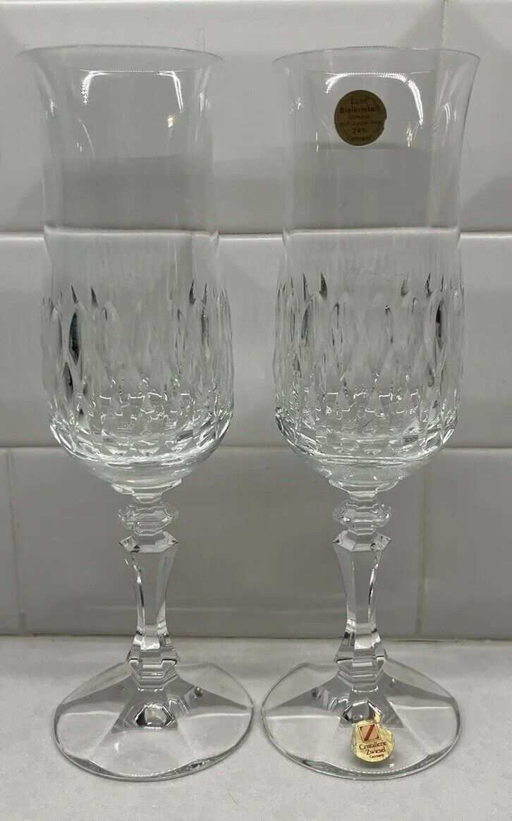 Schott-Zwiesel Desiree Fluted Champagne Flutes/Glasses Crystal 8\