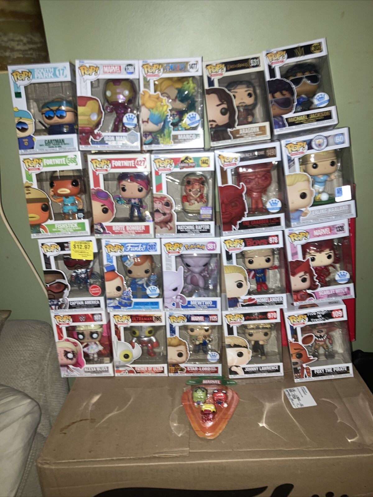 Funko Pop Lot of 20 -Unvaulted- Marvel- Funko Exclusives- W/ 3 Pc Pocket Pop.