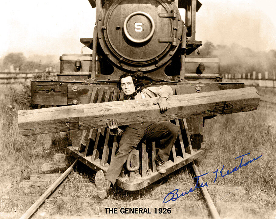 BUSTER KEATON THE GENERAL 1926 Silent Film Classic Photograph Autograph 8x10 RP