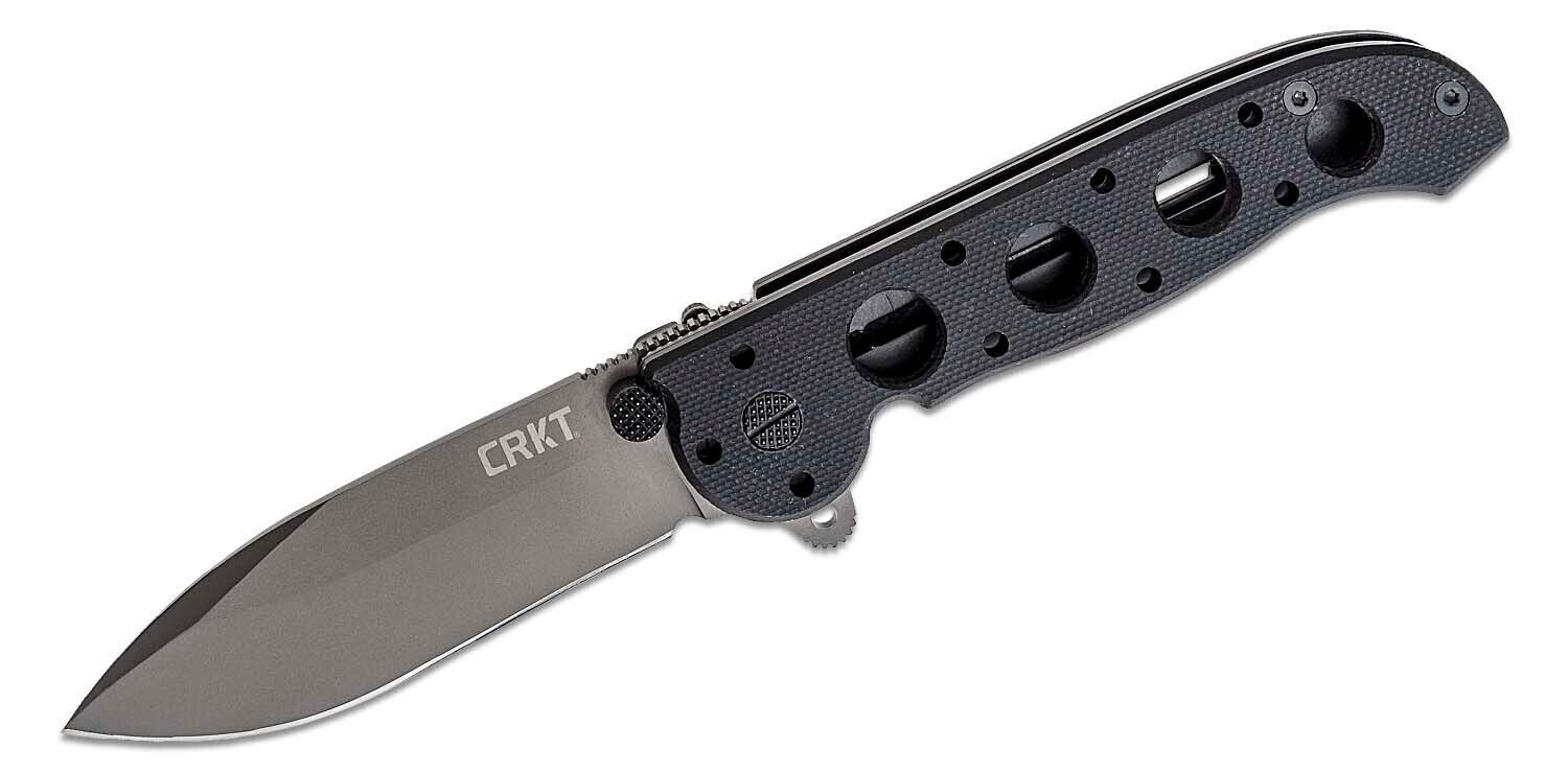 CRKT M21-02G CARSON FLIPPER KNIFE BLACK G10 3.0\