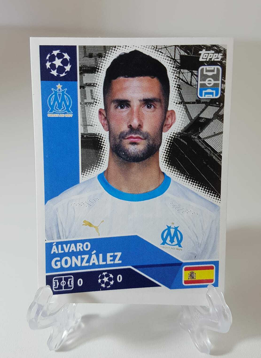 2020-21 Alvaro Gonzalez Topps UEFA Champions League Marseille #OLM8