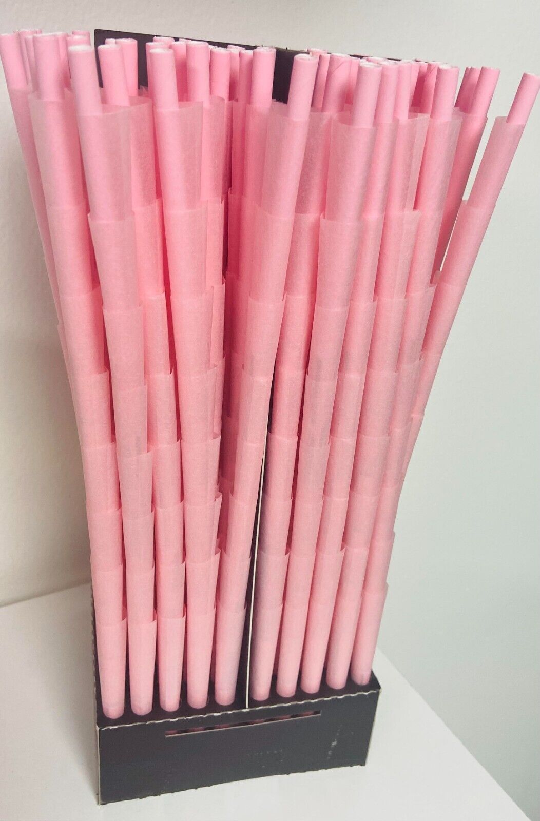50X Blazy Susan Pink  Cones 1 1/4 Size Special Size Cones -Rolled Cones  50 CT