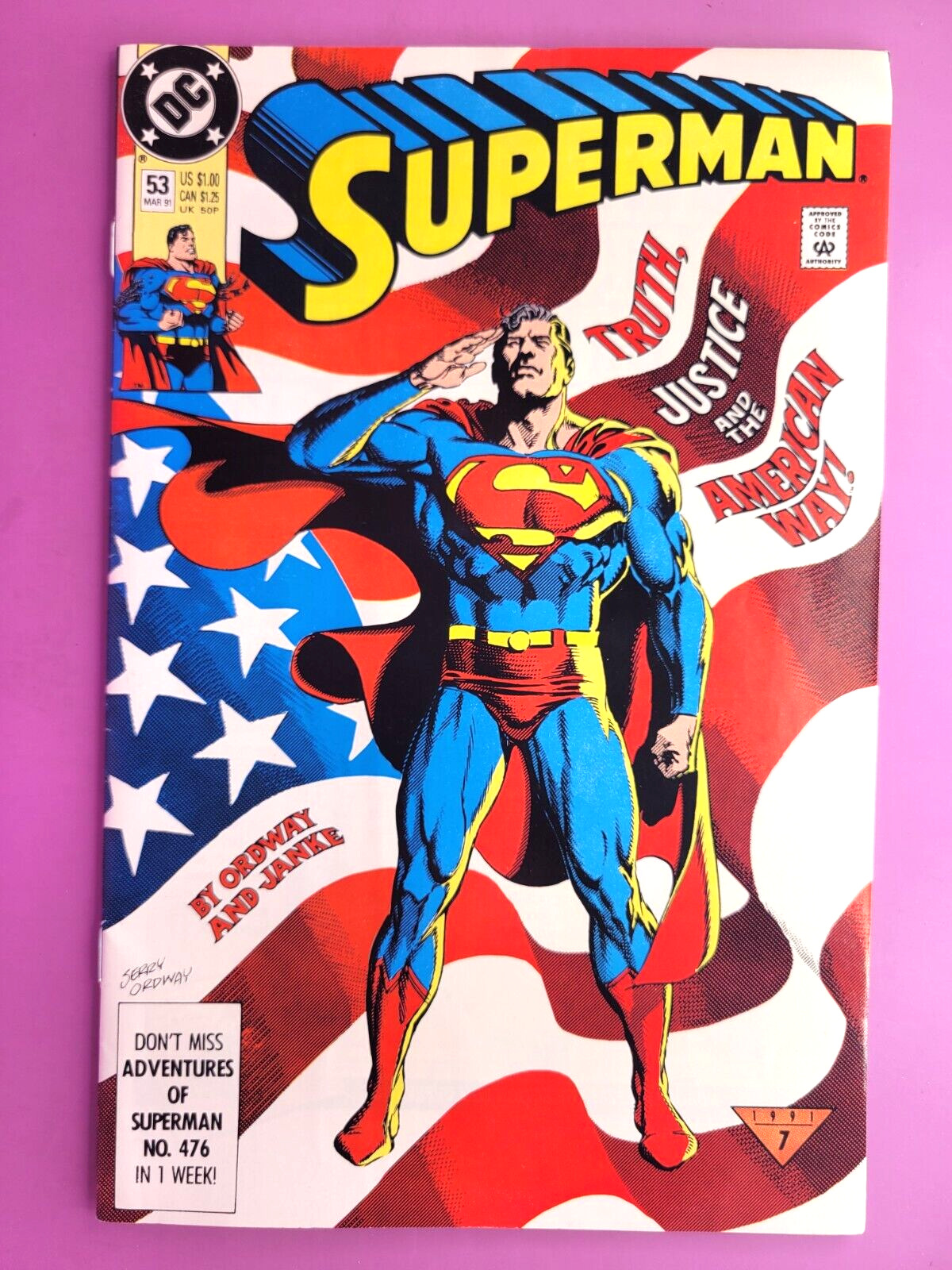 SUPERMAN   #53    FINE      1991  COMBINE SHIPPING   BX2401