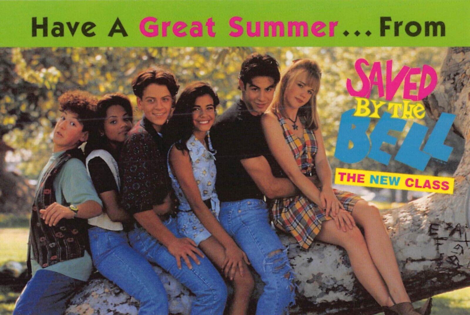 Postcard ADV: Saved by the Bell, The New Class, 1994 NBC TV Show, Unposted