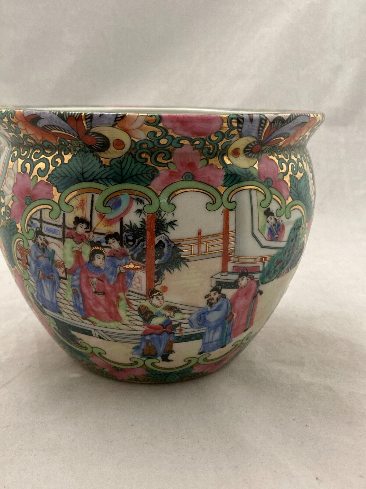 vintage chinese porcelain planter