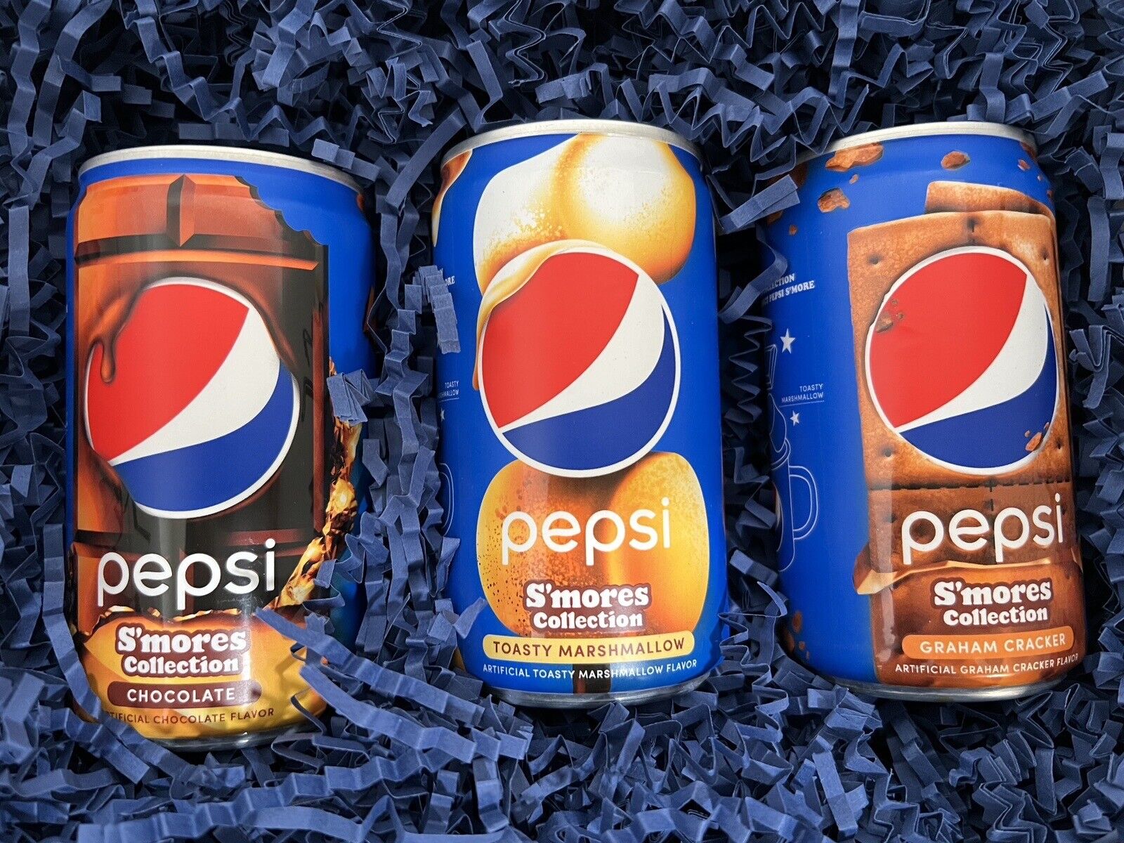 Pepsi S\'mores LIMITED EDITION 3 Cans Set Smores Collection Sweepstakes