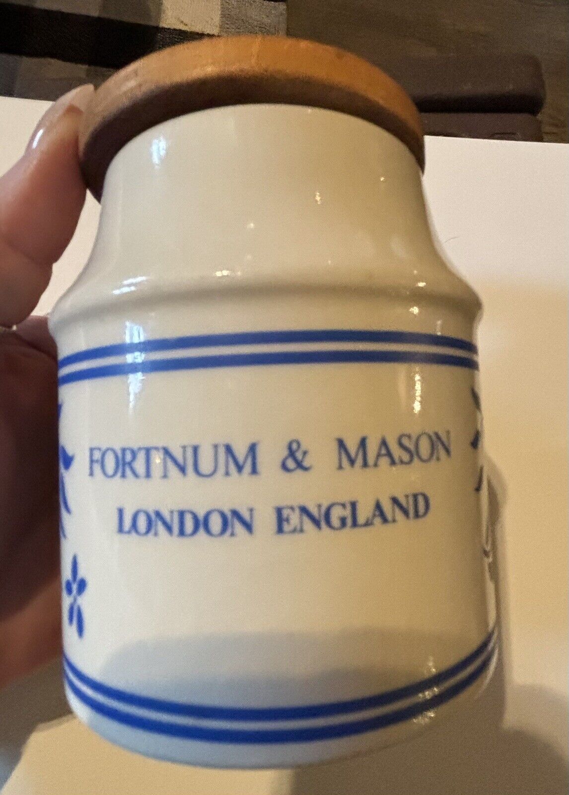 Fortnum & Mason London England Aviemore Pottery Pot Jar Highland China Scotland