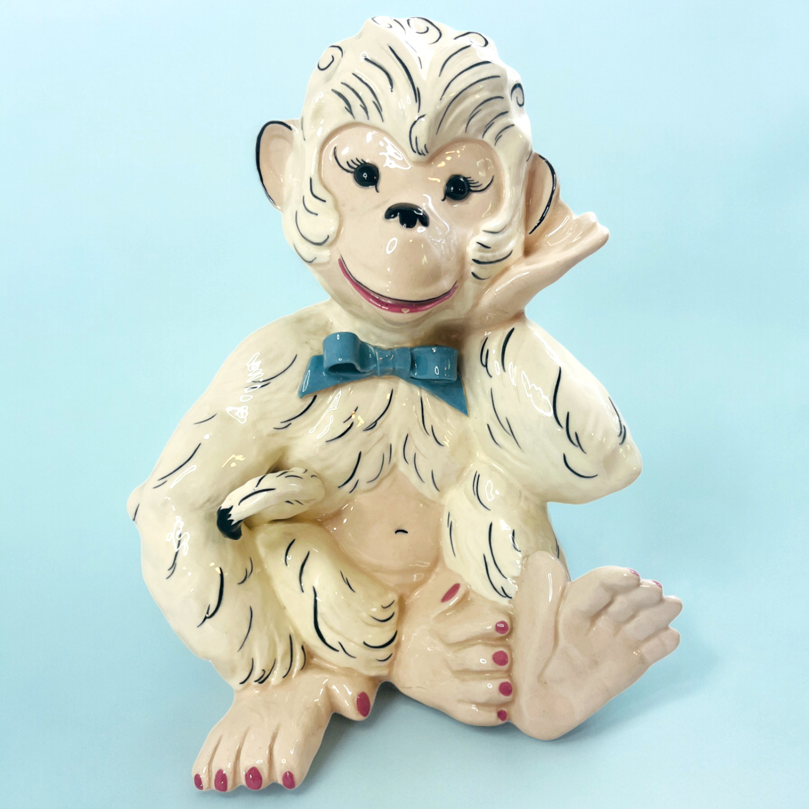 Kay Finch Pottery Happy Monkey #4903 Chimp California Ceramics Vintage 10